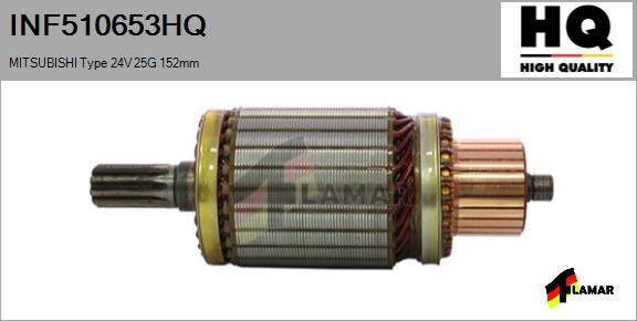 FLAMAR INF510653HQ - Якорь, стартер autospares.lv