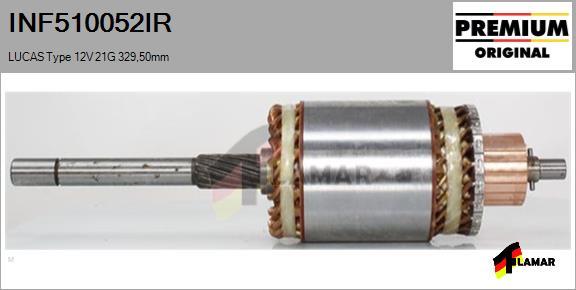 FLAMAR INF510052IR - Якорь, стартер autospares.lv