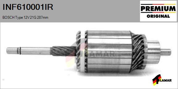 FLAMAR INF610001IR - Якорь, стартер autospares.lv