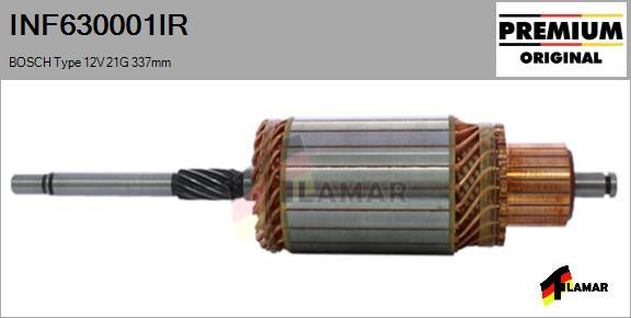 FLAMAR INF630001IR - Якорь, стартер autospares.lv