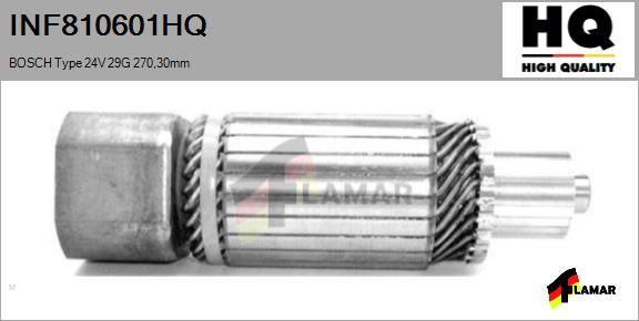 FLAMAR INF810601HQ - Якорь, стартер autospares.lv