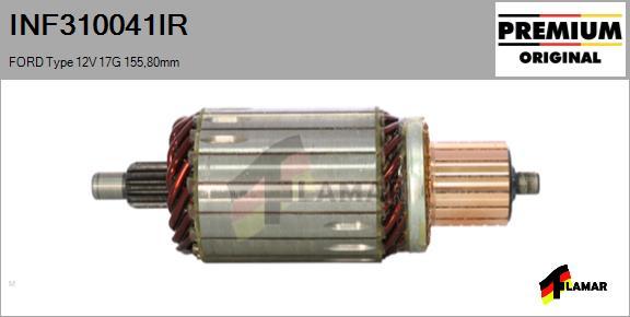 FLAMAR INF310041IR - Якорь, стартер autospares.lv