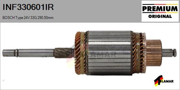 FLAMAR INF330601IR - Якорь, стартер autospares.lv