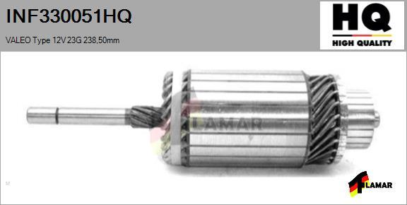 FLAMAR INF330051HQ - Якорь, стартер autospares.lv