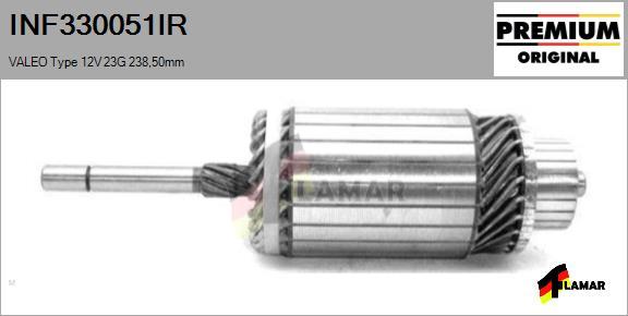 FLAMAR INF330051IR - Якорь, стартер autospares.lv