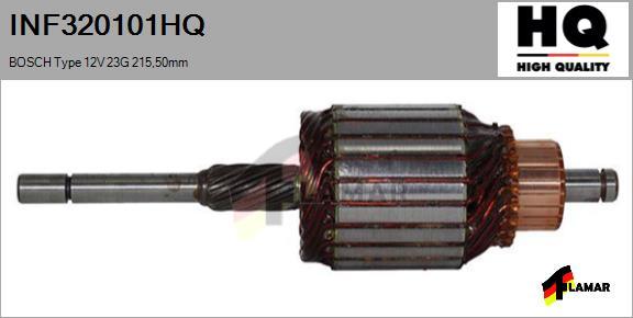 FLAMAR INF320101HQ - Якорь, стартер autospares.lv