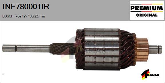 FLAMAR INF780001IR - Якорь, стартер autospares.lv