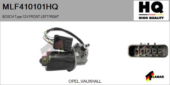 FLAMAR MLF410101HQ - Двигатель стеклоочистителя autospares.lv