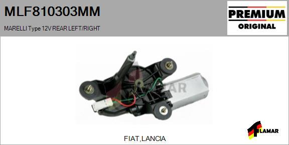 FLAMAR MLF810303MM - Двигатель стеклоочистителя autospares.lv