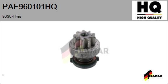 FLAMAR PAF960101HQ - Ведущая шестерня, бендикс, стартер autospares.lv