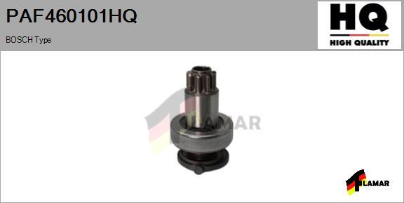 FLAMAR PAF460101HQ - Ведущая шестерня, бендикс, стартер autospares.lv