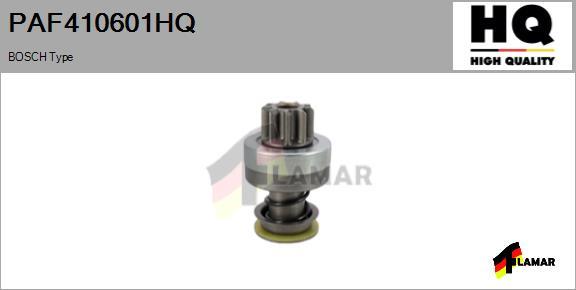 FLAMAR PAF410601HQ - Ведущая шестерня, бендикс, стартер autospares.lv