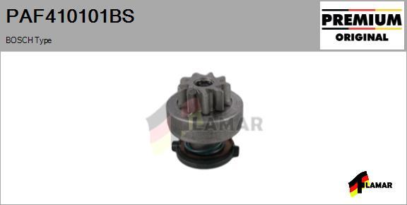 FLAMAR PAF410101BS - Ведущая шестерня, бендикс, стартер autospares.lv