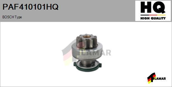 FLAMAR PAF410101HQ - Ведущая шестерня, бендикс, стартер autospares.lv