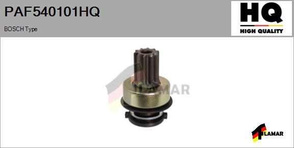 FLAMAR PAF540101HQ - Ведущая шестерня, бендикс, стартер autospares.lv