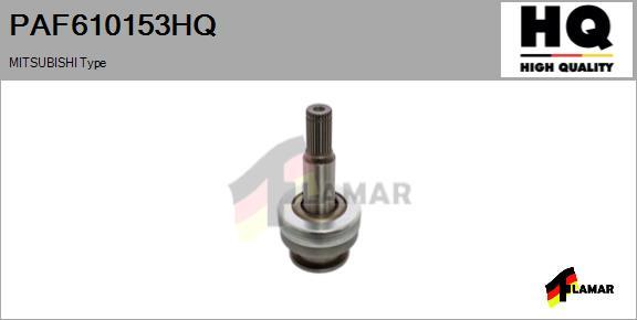 FLAMAR PAF610153HQ - Ведущая шестерня, бендикс, стартер autospares.lv