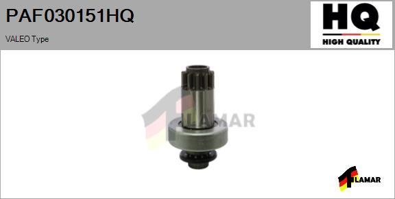 FLAMAR PAF030151HQ
 - Ведущая шестерня, бендикс, стартер autospares.lv