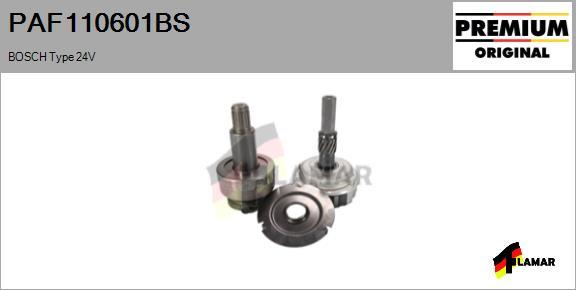 FLAMAR PAF110601BS - Ведущая шестерня, бендикс, стартер autospares.lv