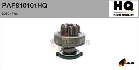 FLAMAR PAF810101HQ - Ведущая шестерня, бендикс, стартер autospares.lv