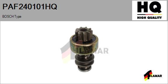 FLAMAR PAF240101HQ - Ведущая шестерня, бендикс, стартер autospares.lv