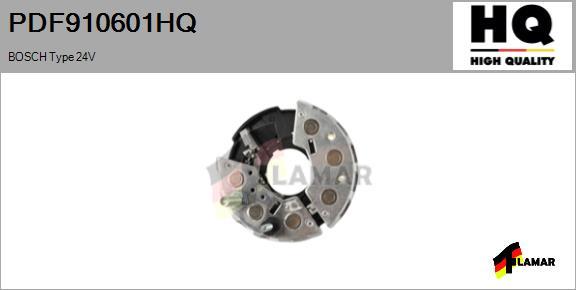 FLAMAR PDF910601HQ - Выпрямитель, диодный мост, генератор autospares.lv