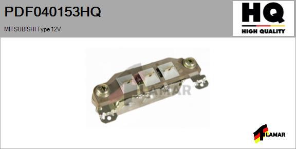 FLAMAR PDF040153HQ - Выпрямитель, диодный мост, генератор autospares.lv