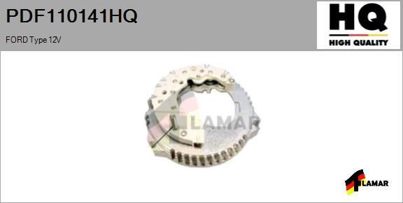 FLAMAR PDF110141HQ - Выпрямитель, диодный мост, генератор autospares.lv