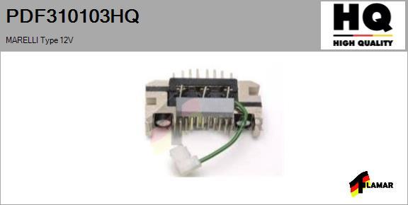 FLAMAR PDF310103HQ - Выпрямитель, диодный мост, генератор autospares.lv