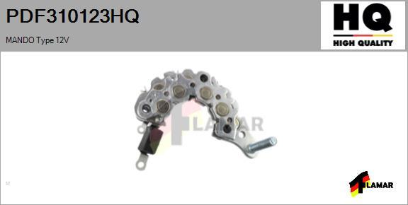 FLAMAR PDF310123HQ - Выпрямитель, диодный мост, генератор autospares.lv