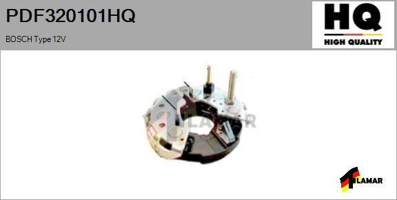 FLAMAR PDF320101HQ - Выпрямитель, диодный мост, генератор autospares.lv