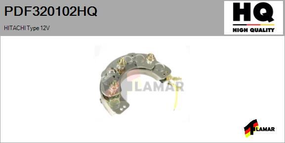 FLAMAR PDF320102HQ - Выпрямитель, диодный мост, генератор autospares.lv