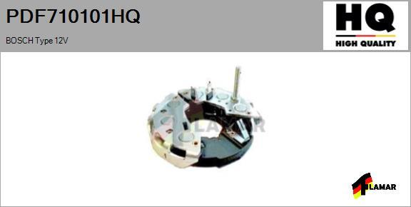 FLAMAR PDF710101HQ - Выпрямитель, диодный мост, генератор autospares.lv