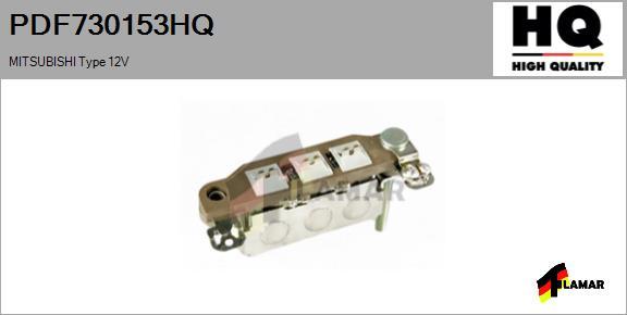 FLAMAR PDF730153HQ - Выпрямитель, диодный мост, генератор autospares.lv