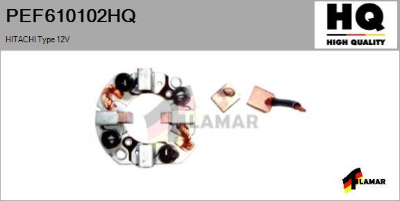 FLAMAR PEF610102HQ - Кронштейн, угольная щетка autospares.lv