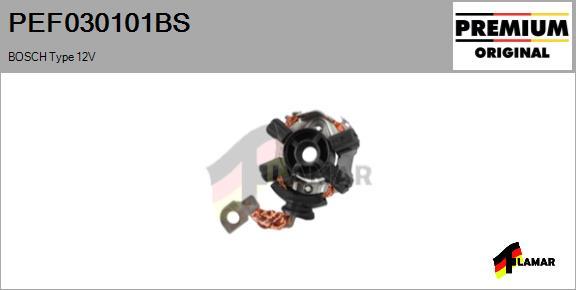 FLAMAR PEF030101BS - Кронштейн, угольная щетка autospares.lv