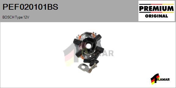 FLAMAR PEF020101BS - Кронштейн, угольная щетка autospares.lv