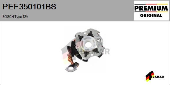 FLAMAR PEF350101BS - Кронштейн, угольная щетка autospares.lv