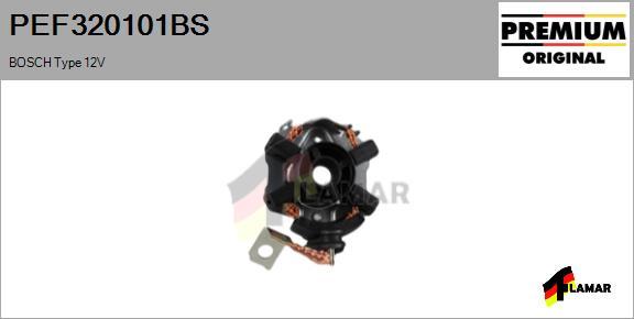 FLAMAR PEF320101BS - Кронштейн, угольная щетка autospares.lv