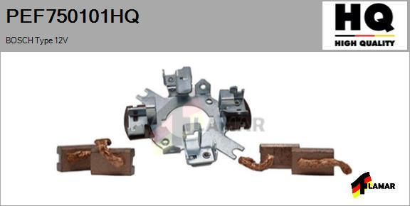 FLAMAR PEF750101HQ - Кронштейн, угольная щетка autospares.lv