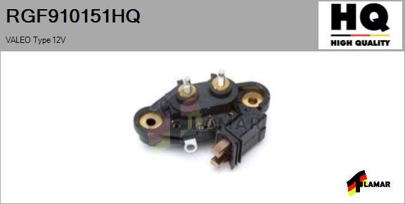 FLAMAR RGF910151HQ - Регулятор напряжения, генератор autospares.lv