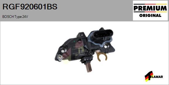 FLAMAR RGF920601BS - Регулятор напряжения, генератор autospares.lv