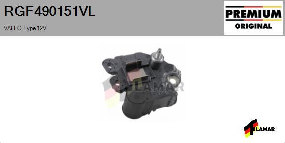 FLAMAR RGF490151VL - Регулятор напряжения, генератор autospares.lv