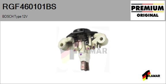 FLAMAR RGF460101BS - Регулятор напряжения, генератор autospares.lv