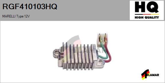 FLAMAR RGF410103HQ - Регулятор напряжения, генератор autospares.lv