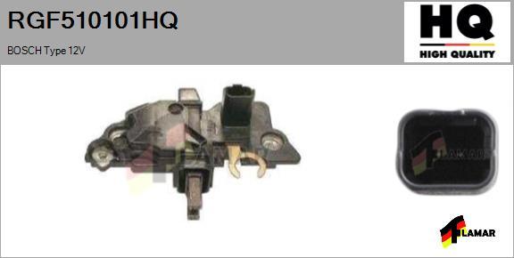 FLAMAR RGF510101HQ - Регулятор напряжения, генератор autospares.lv