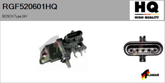 FLAMAR RGF520601HQ - Регулятор напряжения, генератор autospares.lv