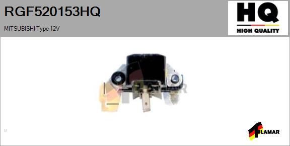 FLAMAR RGF520153HQ - Регулятор напряжения, генератор autospares.lv