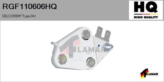 FLAMAR RGF110606HQ - Регулятор напряжения, генератор autospares.lv