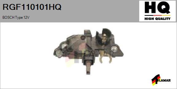 FLAMAR RGF110101HQ - Регулятор напряжения, генератор autospares.lv