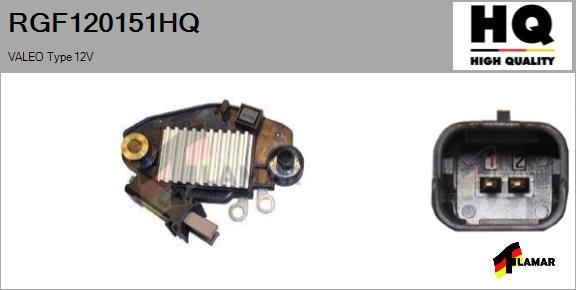 FLAMAR RGF120151HQ - Регулятор напряжения, генератор autospares.lv